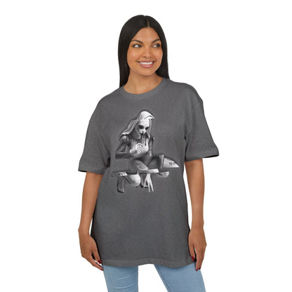 Unisex Heavy Oversize Tee with Horror Design