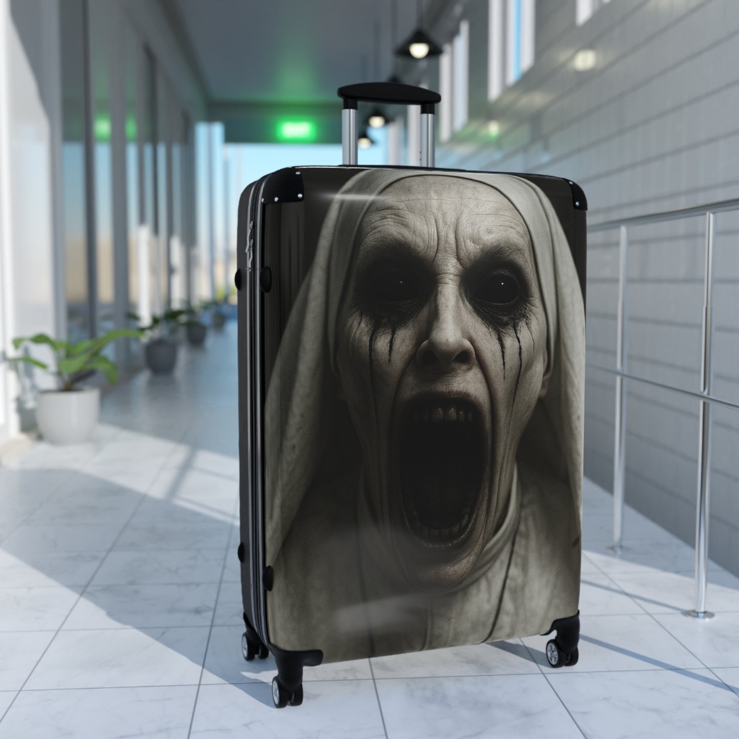 Halloween-Inspired Luggage, Spooky Suitcase, Travel Bag, Unique Halloween Gift, Horror Themed Carry-On