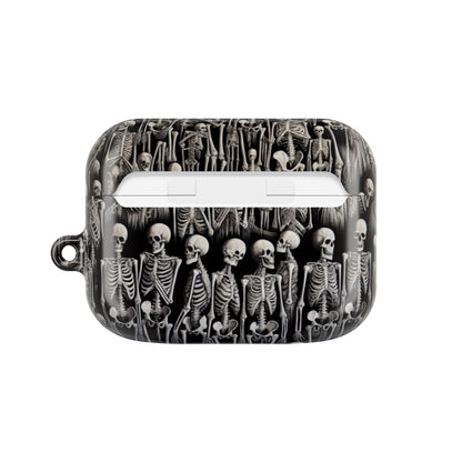 Skeleton Pattern AirPod Case, Cute Halloween Accessory, Spooky Gift for Music Lovers, Fun Phone Accessories, Unique Earbud Holder