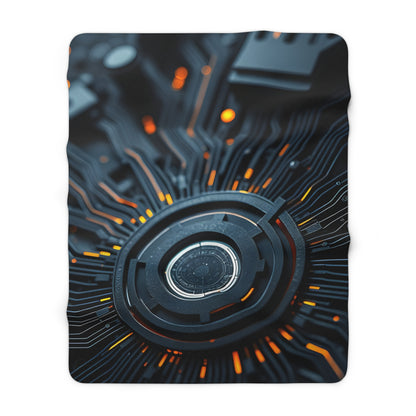 Gamer's Sherpa Fleece Blanket - Cozy Gaming Throw