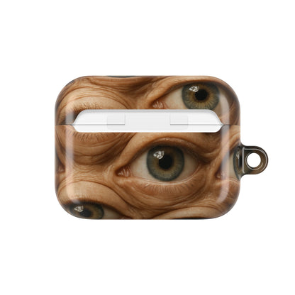 Unique Eye Pattern AirPod Case, Quirky AirPod Cover, Gift for Tech Lovers, Trendy Accessories, Fun Gadget Protection