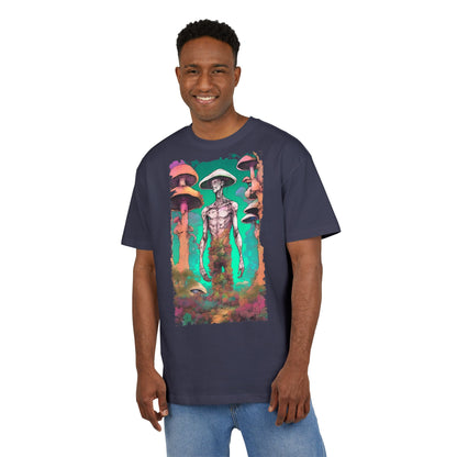 Psychedelic Alien Oversize Tee, Unisex Graphic T-Shirt, Casual Streetwear, Gift for Sci-Fi Lovers, Festival Apparel