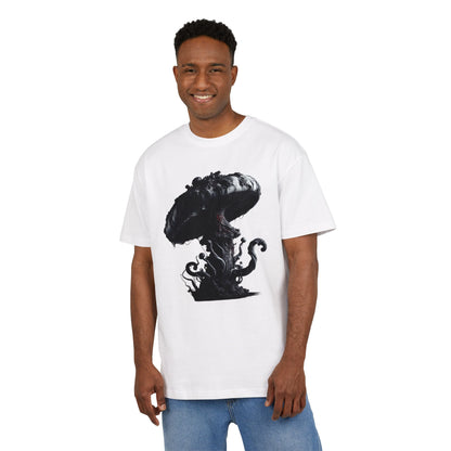 Vintage Mushroom Graphic Unisex Heavy Oversize Tee