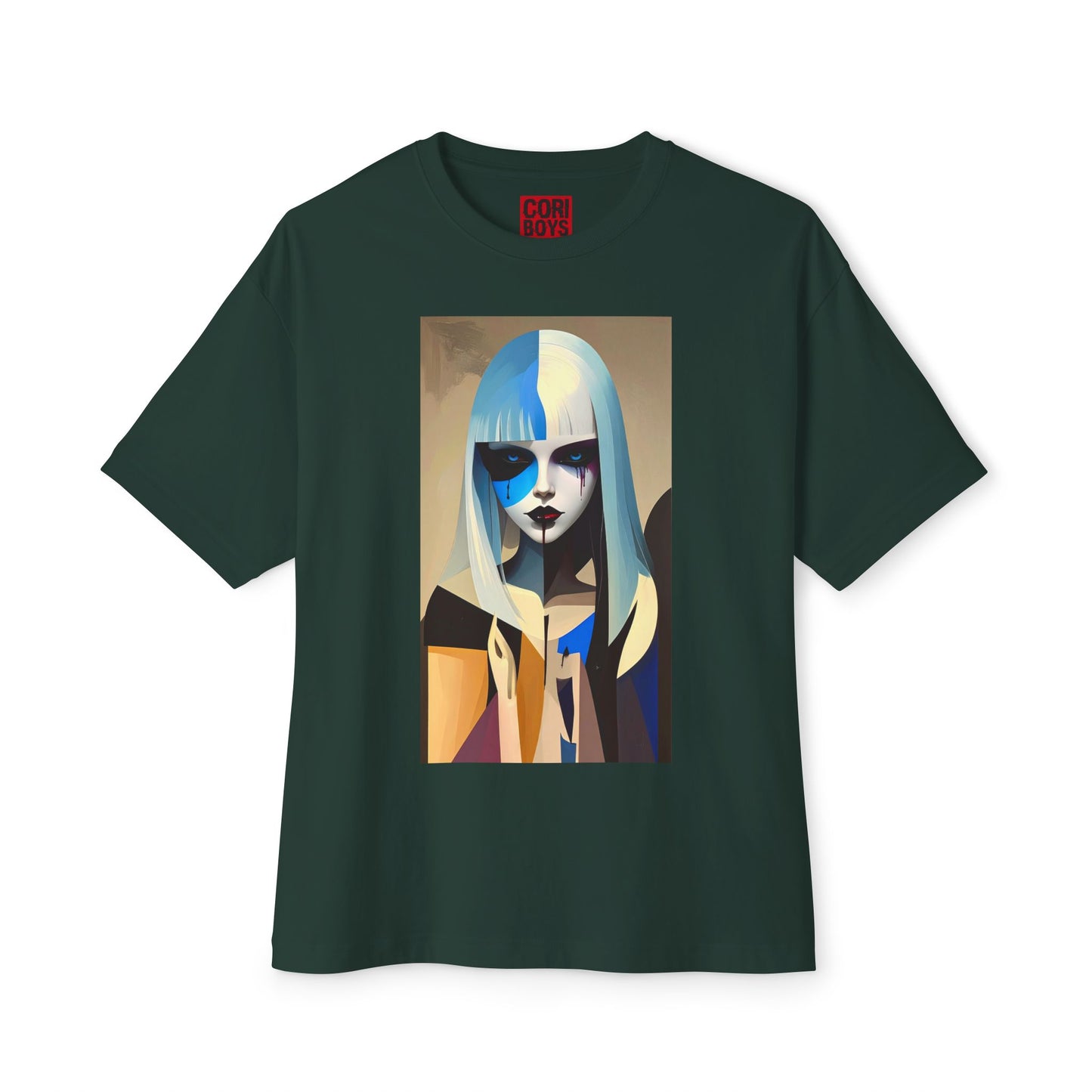 Artistic Oversized Tee, Stylish Graphic Top, Trendy Unisex Shirt, Unique Art Apparel, Casual Wear, Gift for Art Lovers