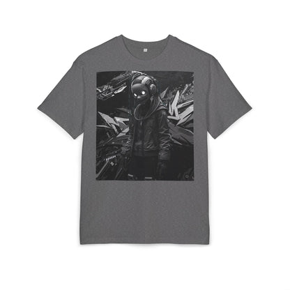 Urban Streetwear Oversize Tee - Futuristic Graphic Design