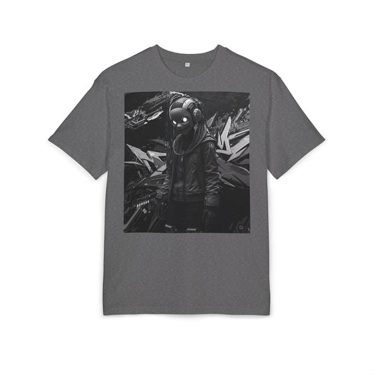 Urban Streetwear Oversize Tee - Futuristic Graphic Design