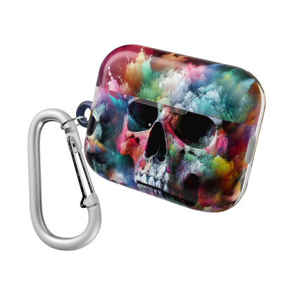 Colorful Skull AirPod Case, Unique Airpod Cover for Music Lovers, Trendy Skull Accessories, Gift for Teens, Halloween Tech Gear