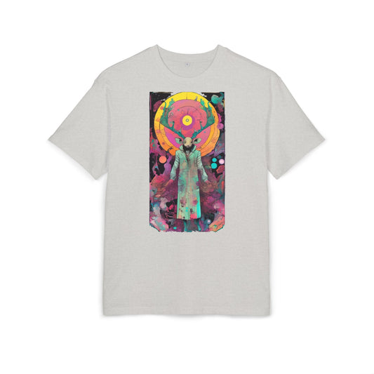 Vibrant Artistic Oversize Tee - Unisex Heavyweight T-Shirt, Bohemian Style, Gift for Art Lovers, Festival Wear, Casual Chic