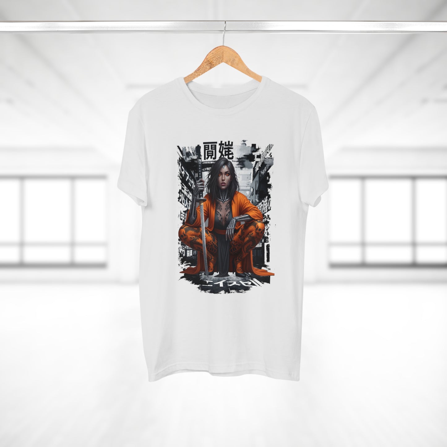 Urban Samurai Unisex T-shirt, Graphic Tee for Anime Fans, Streetwear Fashion, Unique Gift for Birthdays, Casual Wear
