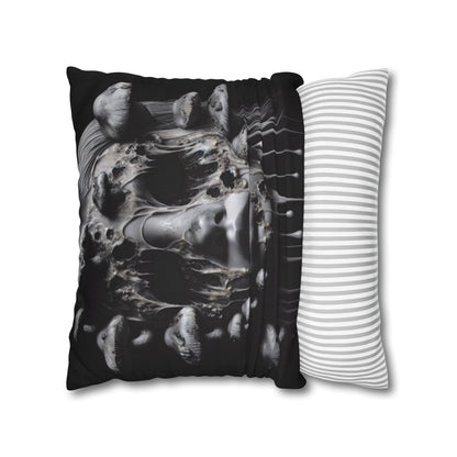 Dark Art Decorative Pillowcase, Gothic Home Decor, Statement Cushion Cover, Unique Gift for Art Lovers, Halloween Decor