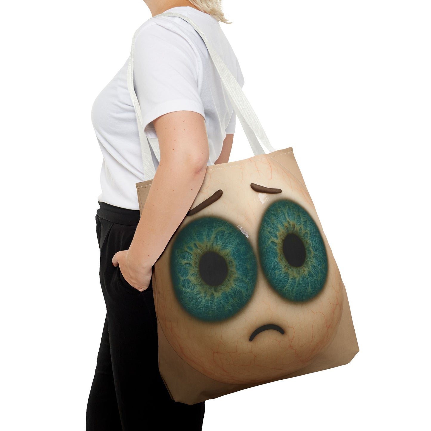 Whimsical Eyes Tote Bag - Quirky Art for Everyday Use, Eco-Friendly Shopping, Gift Idea, Statement Purse, Halloween Accessory