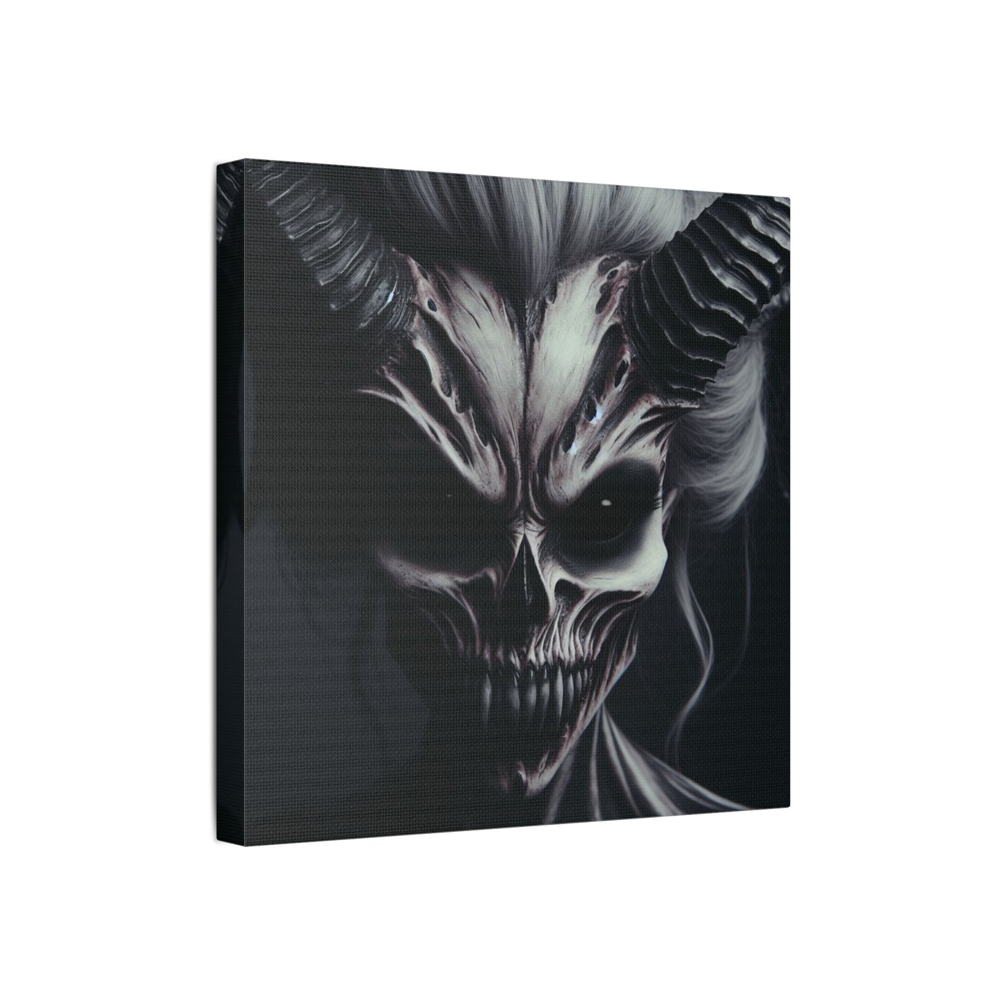 Gothic Wall Art, Demon Canvas, Creepy Decor, Dark Aesthetic Artwork, Spooky Home Decor, Halloween Art