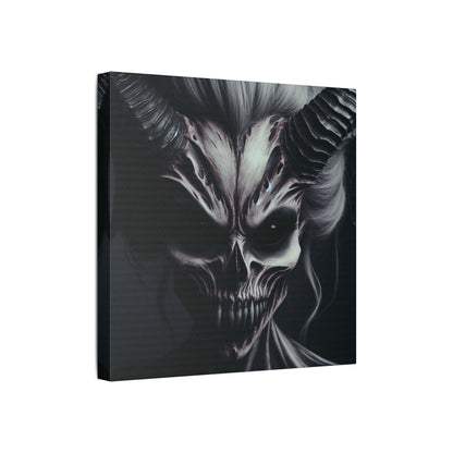 Gothic Wall Art, Demon Canvas, Creepy Decor, Dark Aesthetic Artwork, Spooky Home Decor, Halloween Art