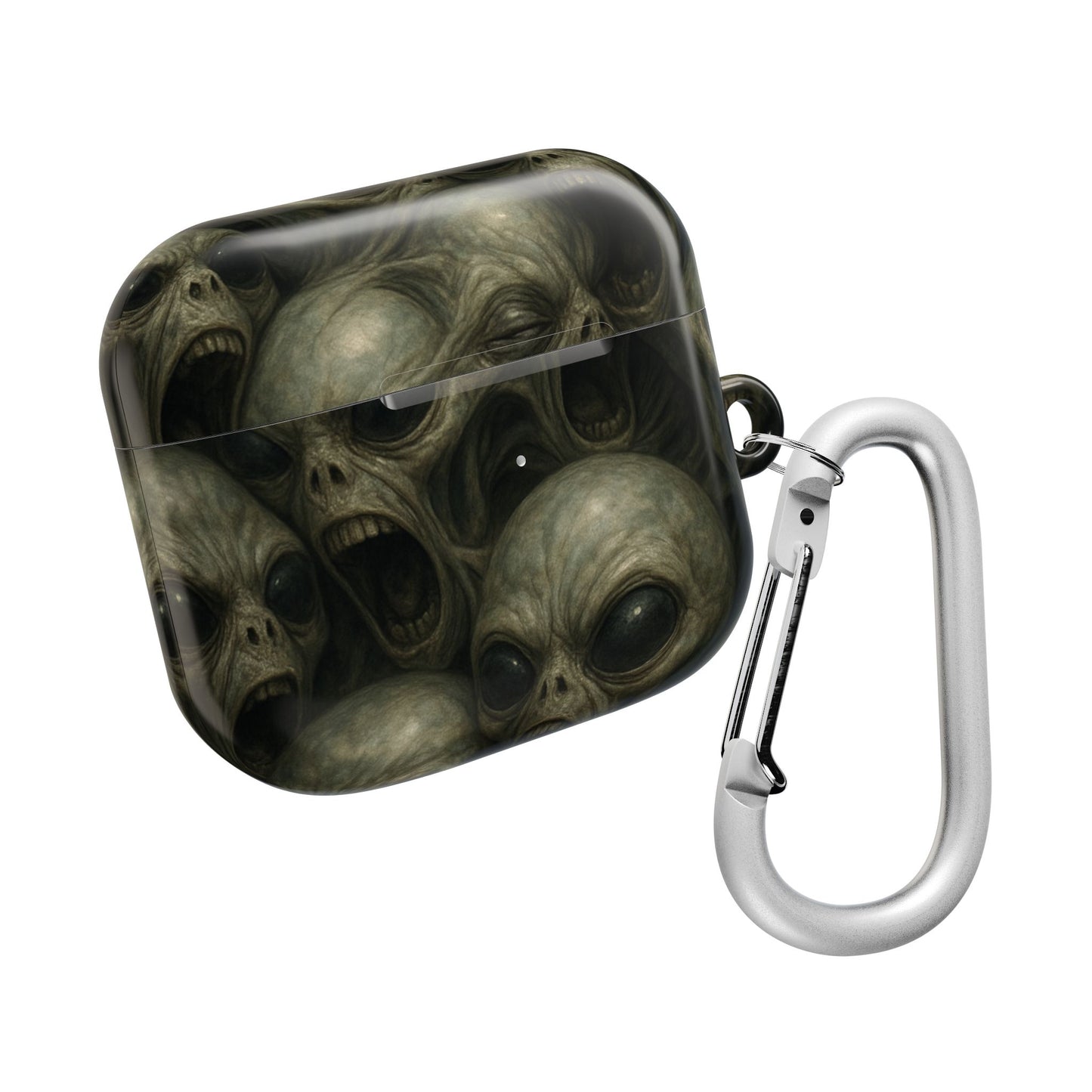 Alien-Themed AirPod Case, Unique Gift for Sci-Fi Lovers, Cool Accessory for Music Enthusiasts, Perfect for Halloween, Collectible