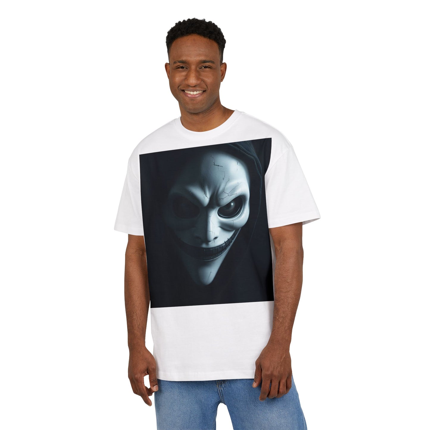 Spooky Graphic Unisex Oversized Tee, Halloween Shirt, Horror Aesthetic Tee, Statement Tee for Parties, Casual Wear, Gift Idea
