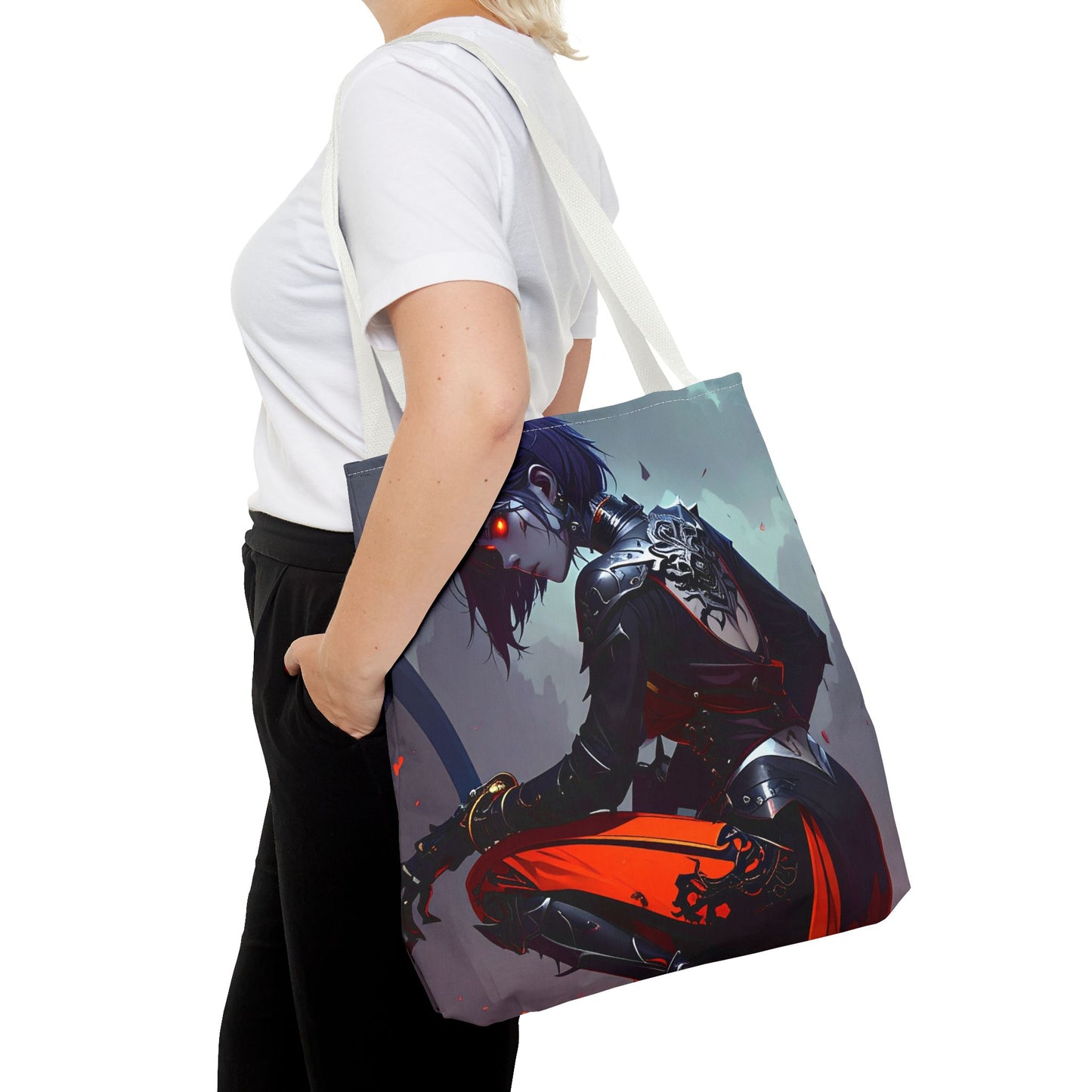 Edgy Graphic Tote Bag, Stylish Tote for Everyday Use, Unique Shopper Bag, Gift for Anime Lovers, Art-Inspired Eco-Friendly Tote