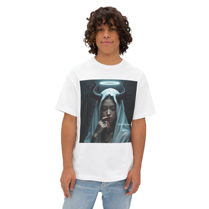 Gothic Inspired Oversized Tee - Perfect for Halloween, Music Festivals, Casual Wear, Alternative Fashion, Unique Gift Ideas