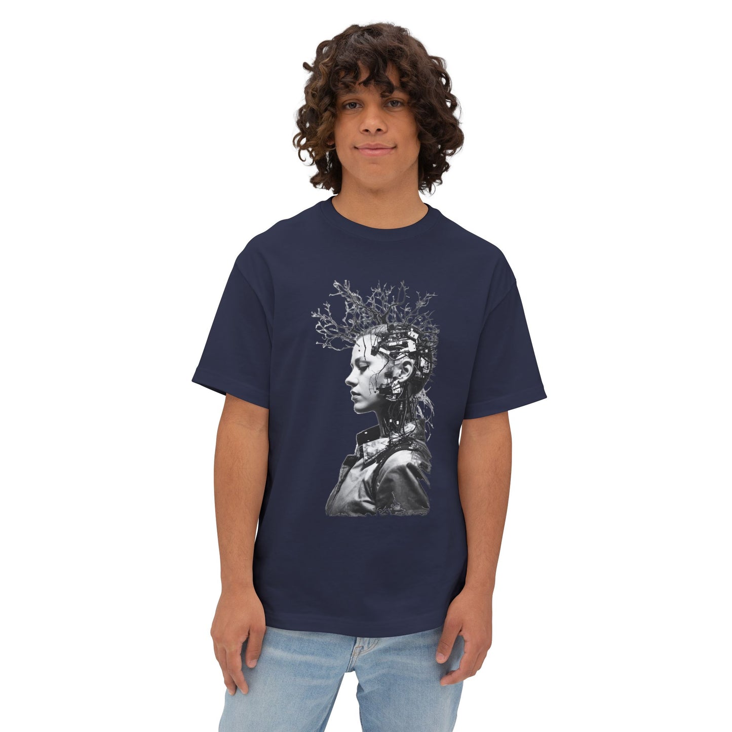 Eco-Friendly Unisex Oversized Tee Featuring Unique Abstract Design, Perfect for Casual Wear, Street Style, and Artistic Expression