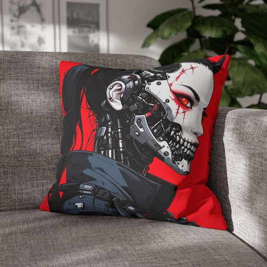 Futuristic Cyberpunk Pillowcase, Cozy Decor, Perfect for Gaming Rooms, Gifts for Tech Lovers, Stylish Home Accessories
