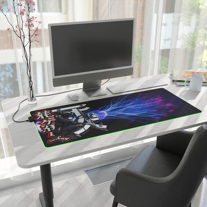 LED Gaming Mouse Pad – Electric Ninja Design for Gamers