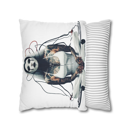 Unique Artistic Pillowcase with Futuristic Design, Decorative Cushion Cover for Home Decor, Gift for Art Lovers, Cozy Living Room Accessory