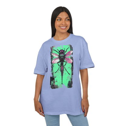 Botanical Dragonfly Tee - Nature-Inspired Unisex Oversized Shirt, Boho Style, Eco-Friendly Gift, Relaxed Summer Top, Unique Graphic Tee