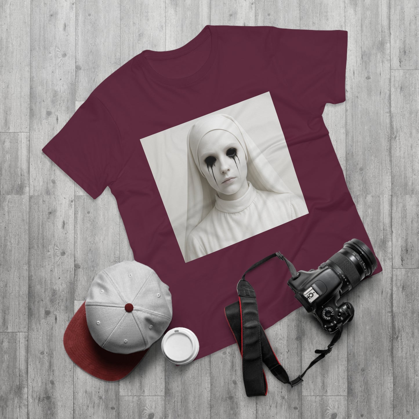Spooky Art Tee, Unisex Graphic T-shirt, Halloween Costume, Horror Aesthetic Shirt, Creepy Vintage Look Top