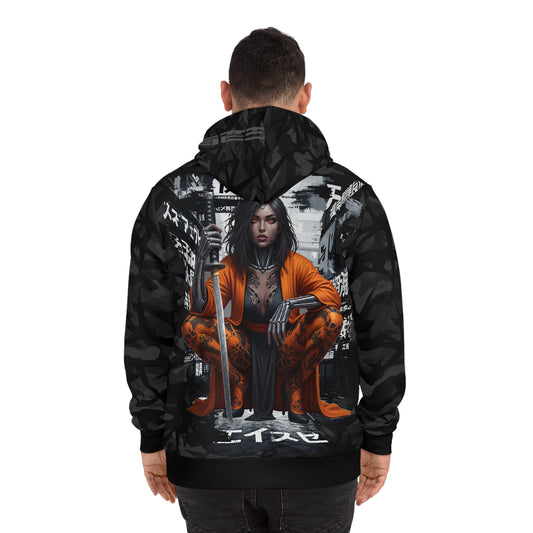 Chic Graphic Hoodie, AOP Streetwear, Urban Fashion, Graphic Sweatshirt, Unique Gift for Him or Her, Trendy Outfit
