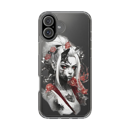 Mystical Warrior Clear Phone Case - Stylish & Protective