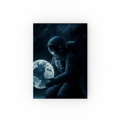 Astronaut Moon Journal - Cosmic Note Book, Starry Sky Diary, Space Themed Gift, Personal Journal, Writing Planner