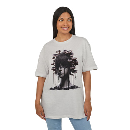 Mystical Mushroom Graphic Unisex Heavy Oversize Tee