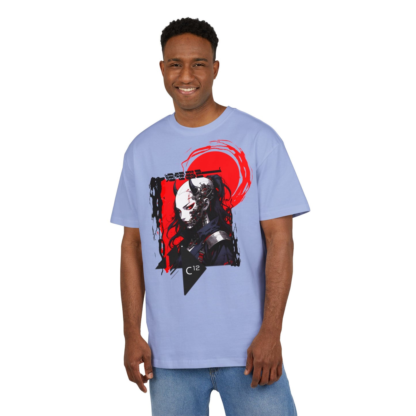 Unisex Graphic Oversized Tee with Artistic Design, Casual Streetwear, Unique Gift for Art Lovers and Gamers, Perfect for Everyday Wear