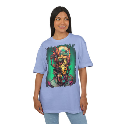 Artistic Oversize Tee Featuring Abstract Portrait, Unisex T-Shirt, Cool Graphic Tee, Streetwear Style, Unique Gifts for Art Lovers