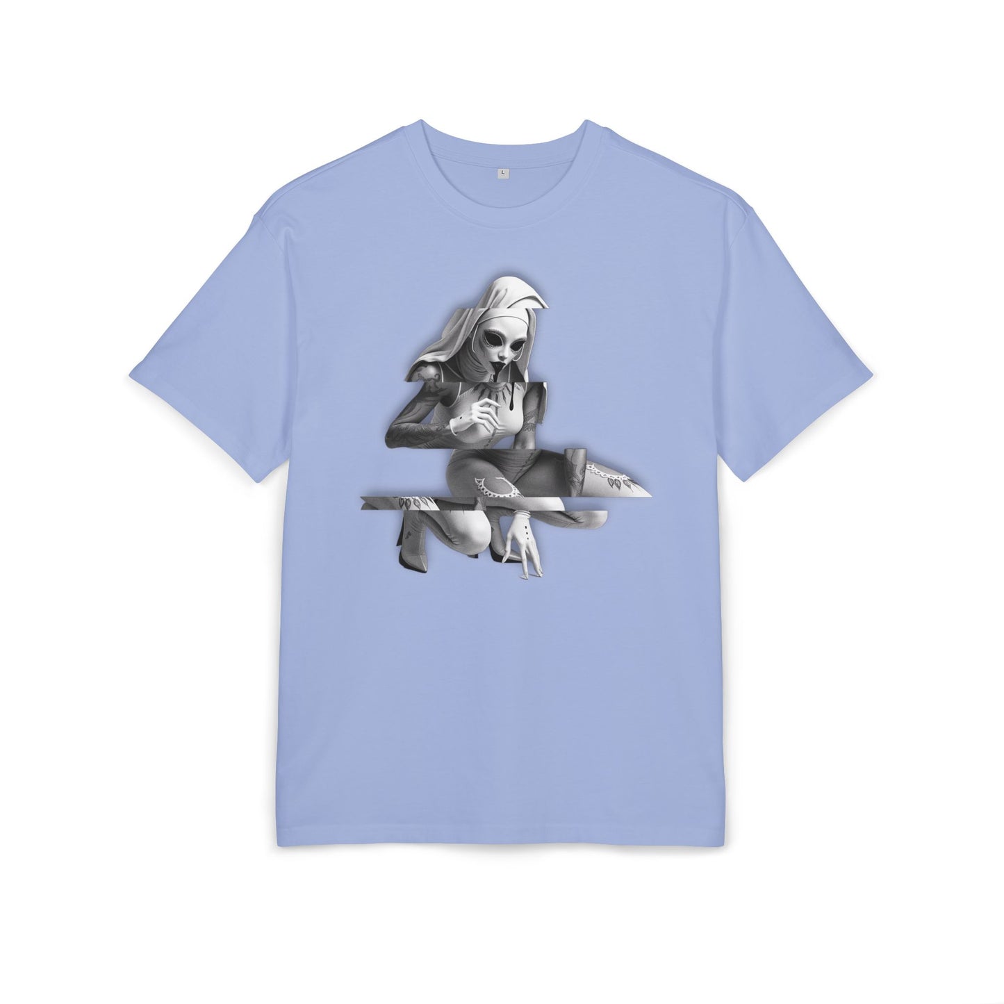 Unisex Heavy Oversize Tee with Horror Design