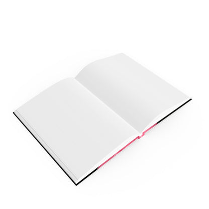Unique Hard Backed Journal - Artistic Pink Melting Face Design, Aesthetic Stationery, Gift for Creatives, Journaling, Note-taking