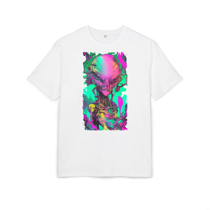 Alien Art Unisex Oversize Tee, Graphic Tee, Casual Style, Streetwear, Unique Gift, Statement Piece