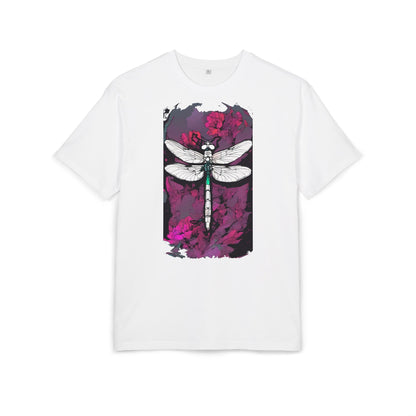 Dragonfly Art Unisex Heavy Oversize Tee, Nature Lover Shirt, Gift for Her, Artistic Tee, Summer Fashion, Relaxed Fit Clothing