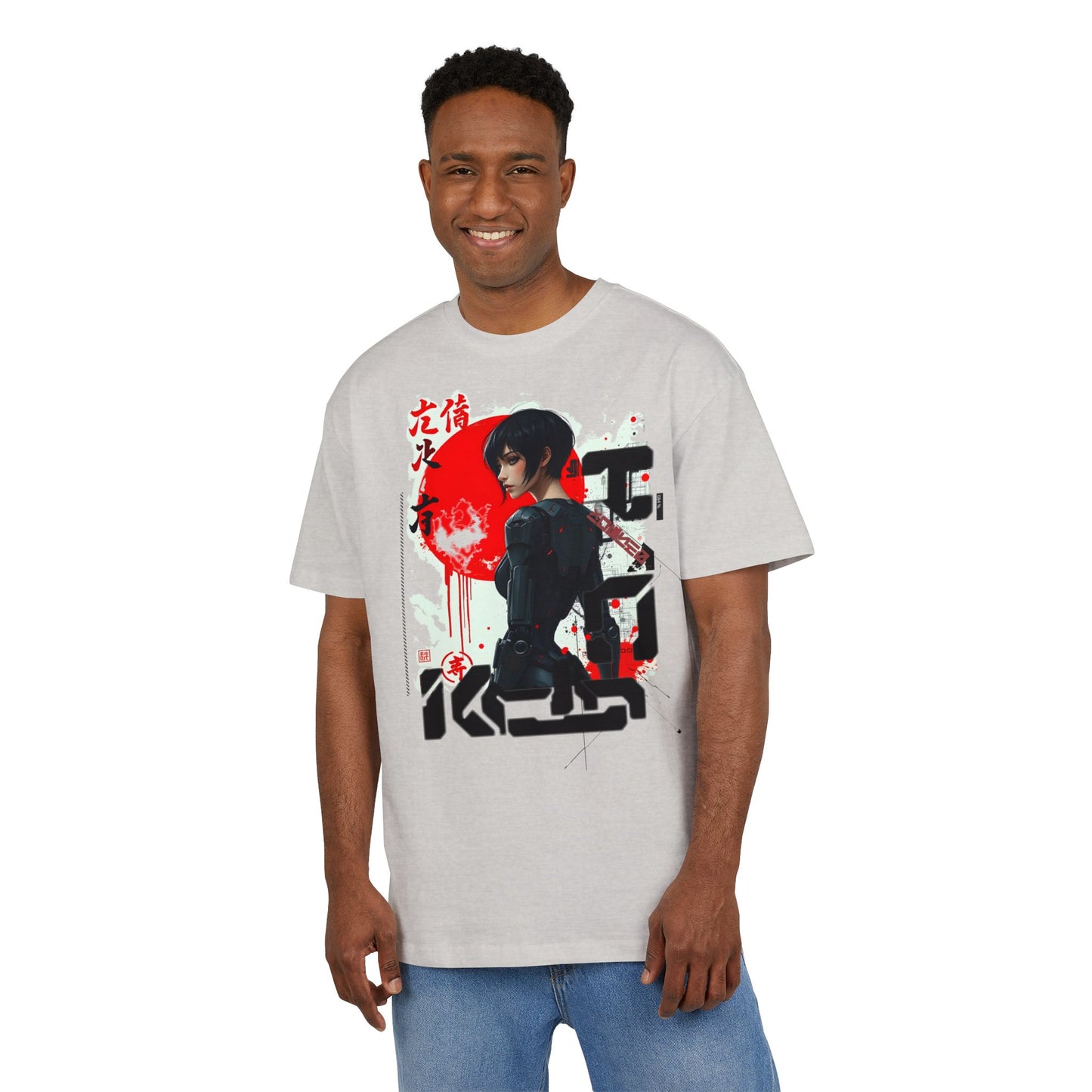 Unisex Oversized Graphic Tee with Anime Design, Casual Streetwear, Perfect for Everyday Wear, Gift for Anime Fans, Cosplay, Summer Style