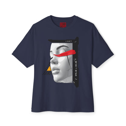 Chic Graphic Oversized Tee - Casual Wear, Streetwear, Art Tee, Gift for Her, Fashionable Comfort Wear