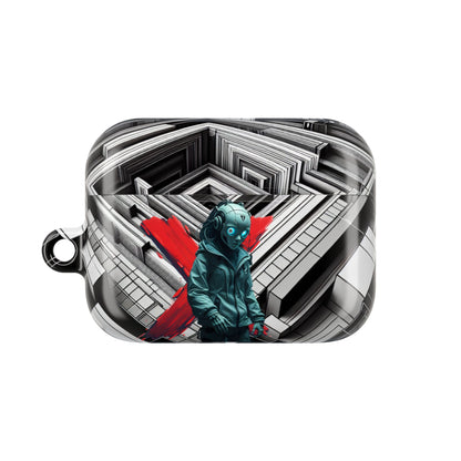 Urban Graffiti Cyber AirPod Case, Unique AirPods Cover, Stylish Gadget Accessory, Tech Gift for Him/Her, Music Lover's Protection