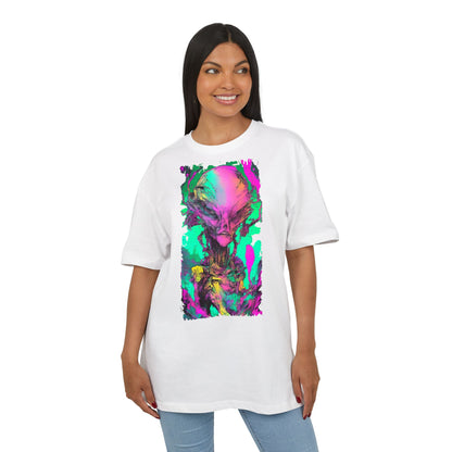 Alien Art Unisex Oversize Tee, Graphic Tee, Casual Style, Streetwear, Unique Gift, Statement Piece