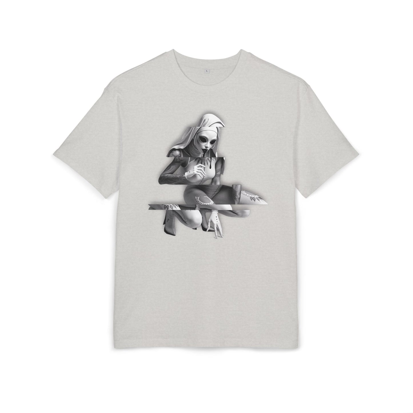 Unisex Heavy Oversize Tee with Horror Design