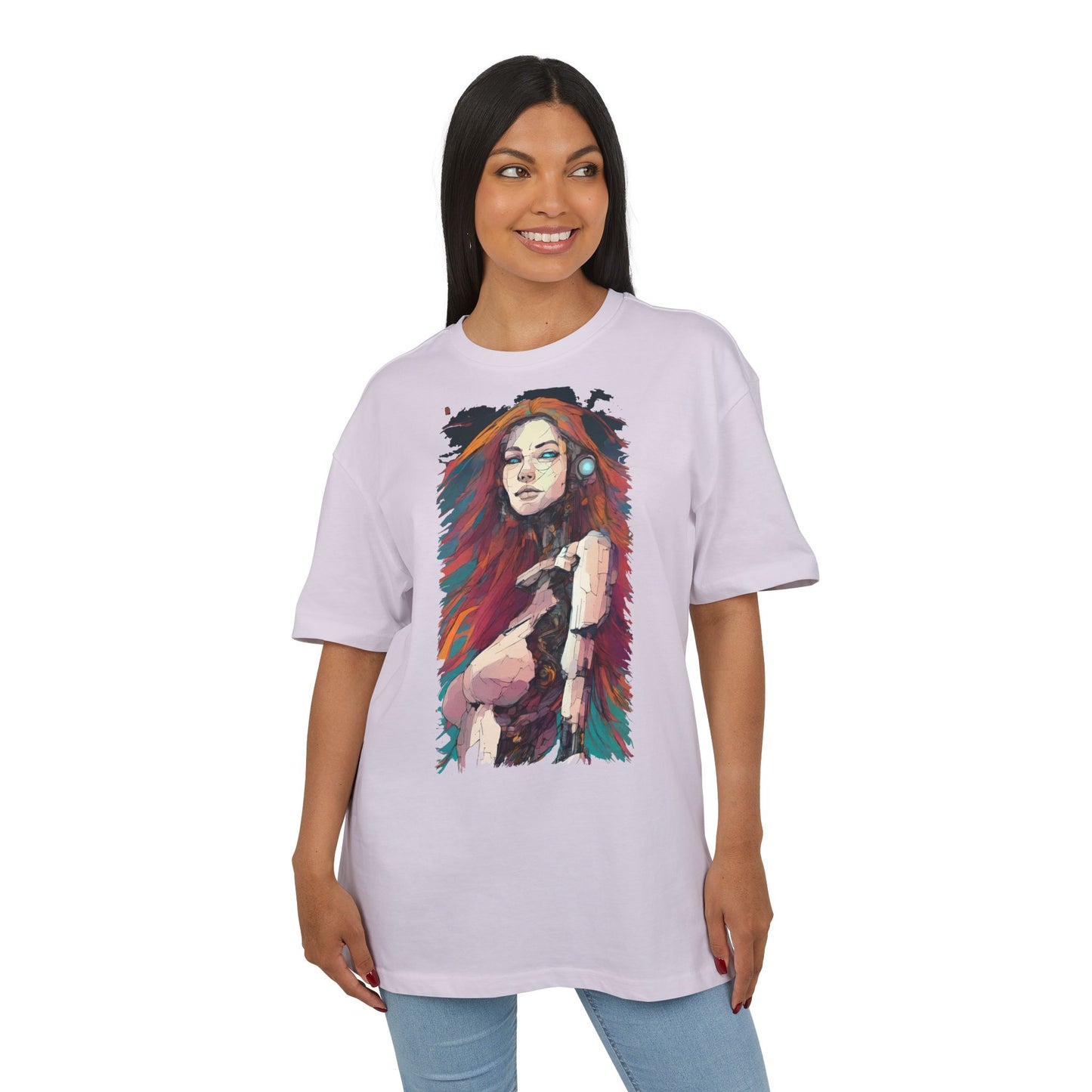 Artistic Oversize Tee - Vibrant Graphic Shirt, Casual Streetwear, Unique Gift for Art Lovers, Everyday Wear, Graphic Tee