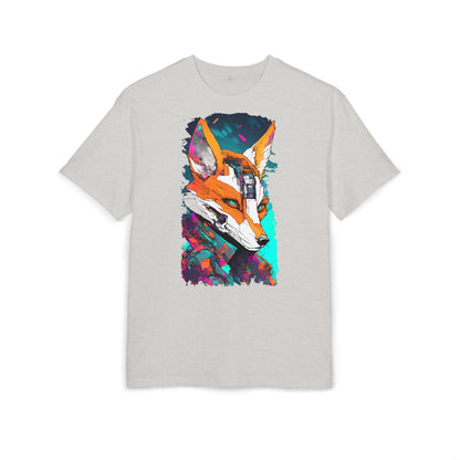 Futuristic Fox Design Unisex Oversize Tee, Graphic Tee, Cool T-Shirt, Unique Gift, Casual Wear