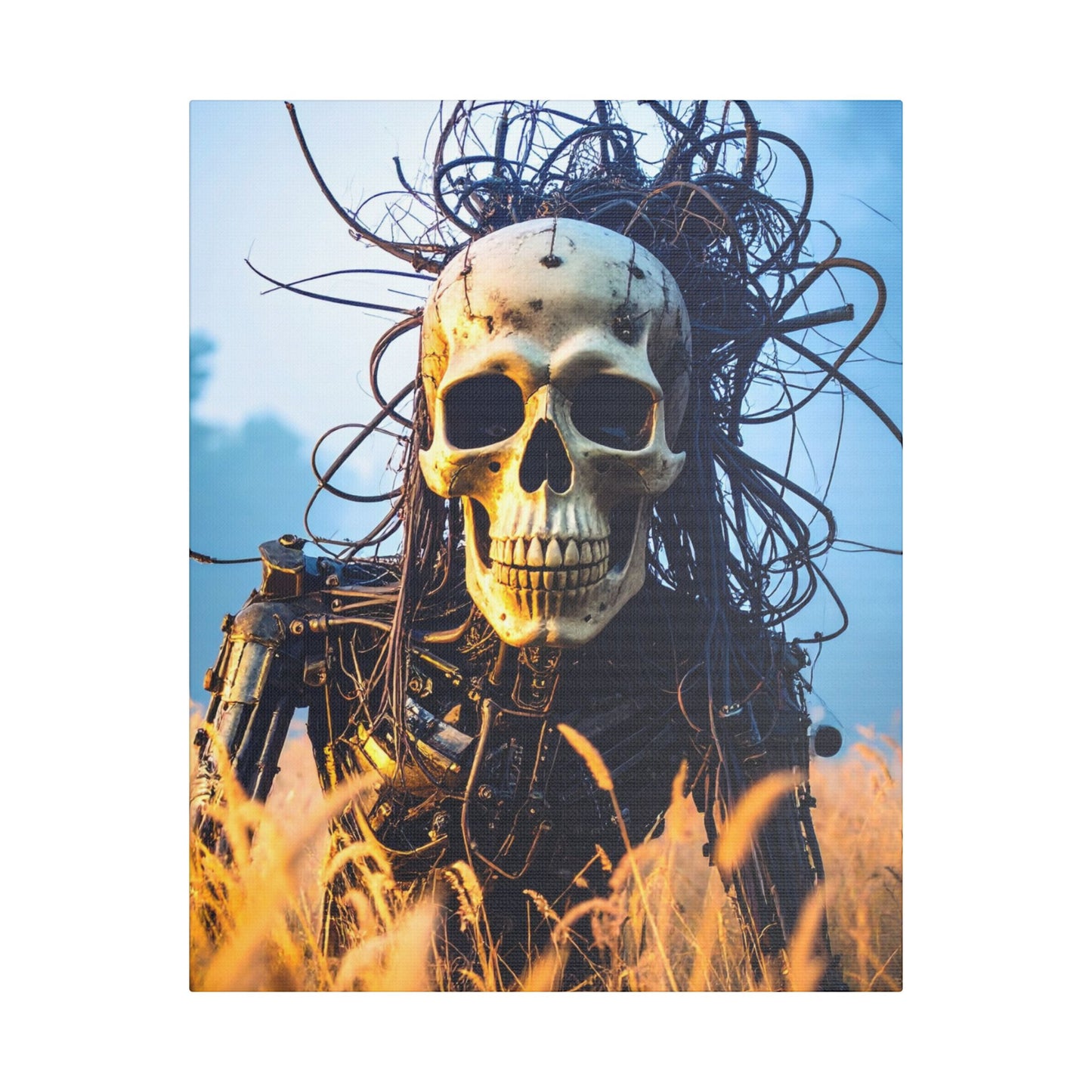 Stylish Skull Wall Art Canvas, Edgy Home Decor, Perfect for Halloween, Gothic Themed Room, Unique Gift Idea, Art Lover's Collection