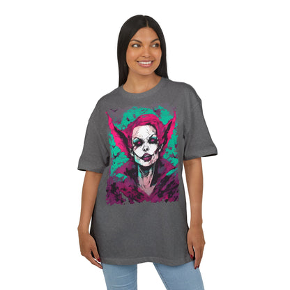 Eerie Portrait Unisex Oversized Tee | Unique Graphic Shirt for Halloween, Gift for Horror Fans, Scary Tee, Alternative Fashion