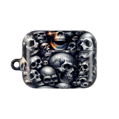 Gothic Skull AirPod Cases - Edgy Accessories for Music Lovers, Unique Gift for Teens, Halloween, Gothic Style, Skull Designs