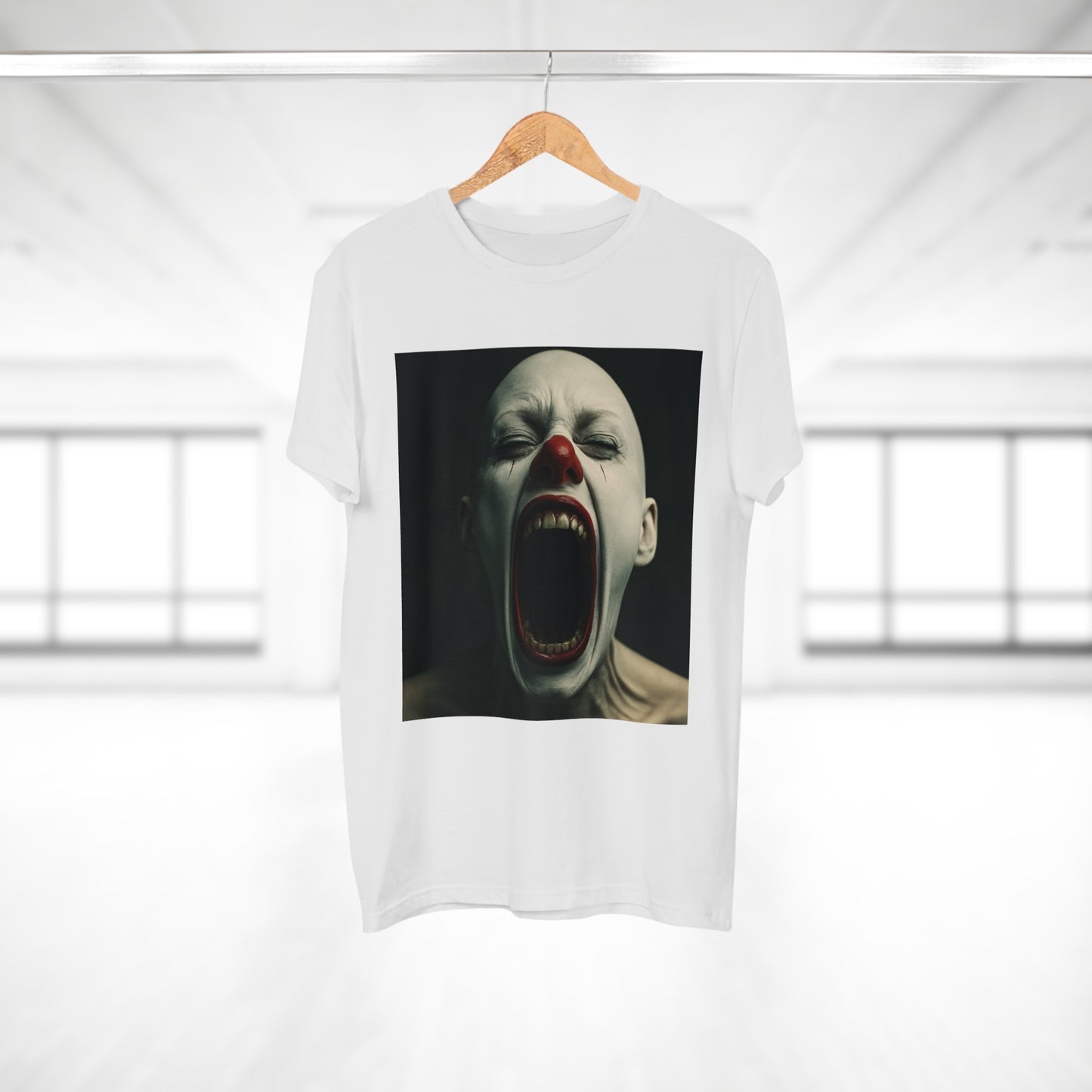 Creepy Clown Graphic T-Shirt, Scary Shirt for Halloween, Horror Movie Fans, Unique Gift for Him, Unisex Casual Wear