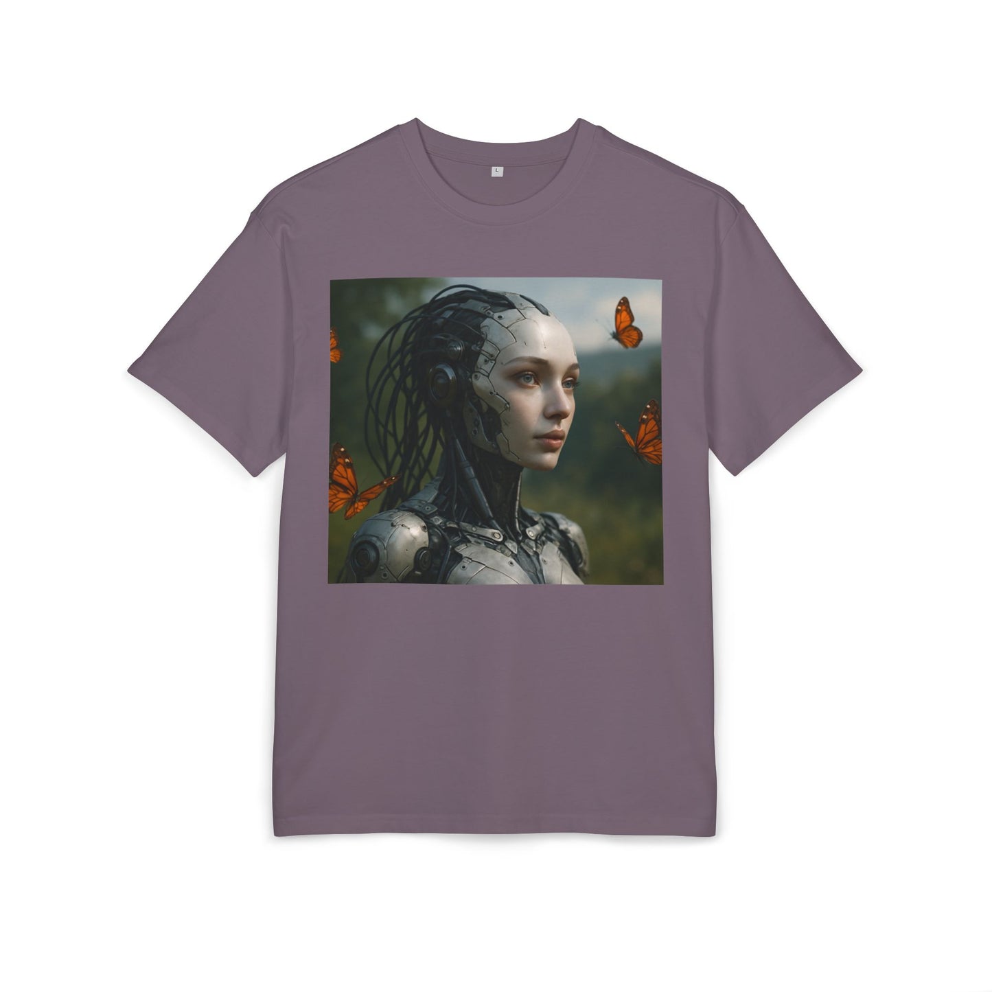 Futuristic Robot Graphic Tee, Oversize T-Shirt, Unisex Relaxed Fit Shirt, Casual Wear, Gift for Tech Lovers