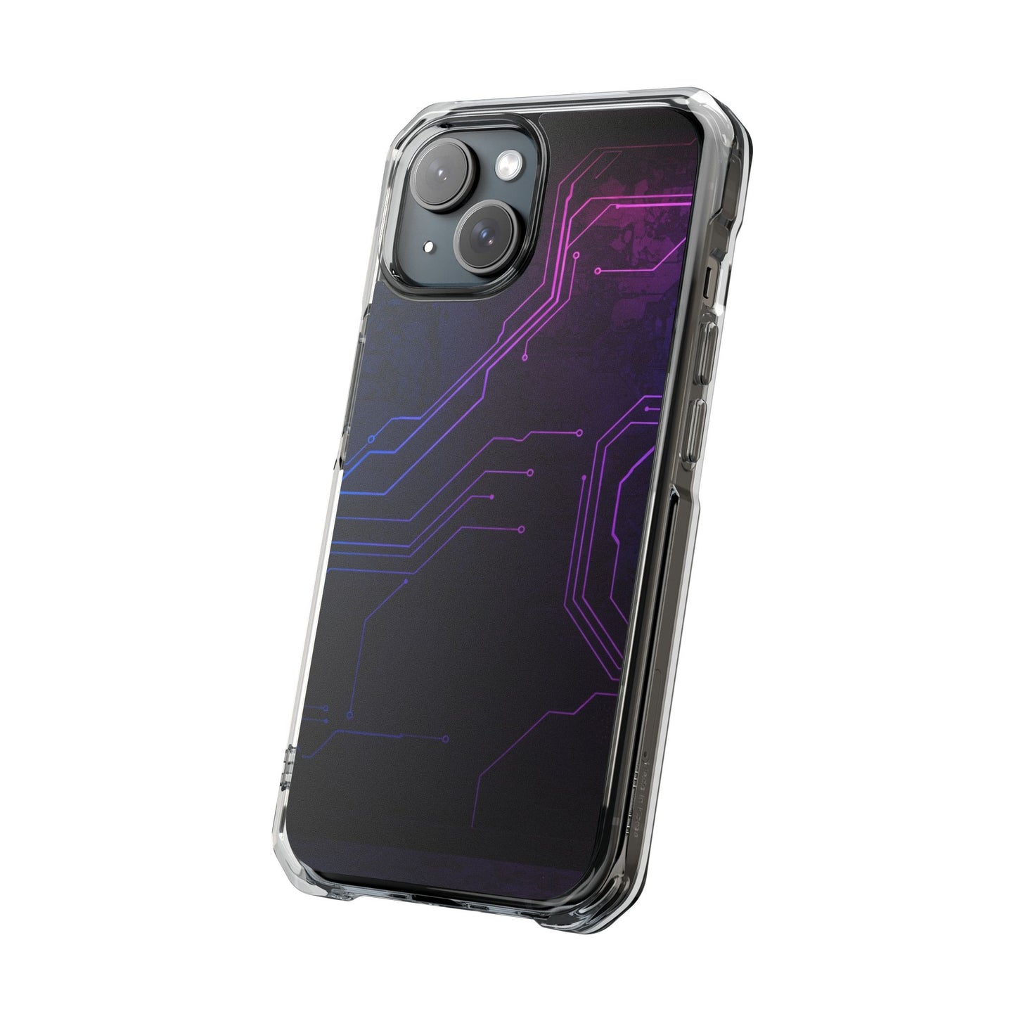 Magnetic Clear Phone Case - Tech-Inspired Design for Gamers, Stylish Protection, Gift for Tech Lovers, Phone Accessories, Customizable Case